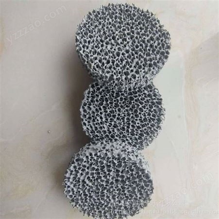 四川供应***碳化硅 氧化锆泡沫陶瓷过滤器（过滤片、过滤网）强度高